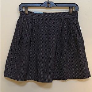 Old Navy Black polka dot skirt